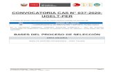 CONVOCATORIA CAS N° 037-2020- UGELT-PER · certificado psicológico en los concursos públicos para la Contratación de personal en el Sector Educación de la Región Piura”. g.