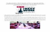 The Best People’s Wine Awards celebra su segunda edición ... · Observando detenidamente el medallero de The Best People’s Wine, se pueden obtener otras dos conclusiones significativas.