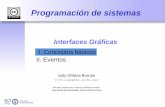 I. Conceptos básicos II. Eventos...I. Conceptos básicos Programación de sistemas Julio Villena Román  MATERIALES BASADOS EN EL TRABAJO DE DIFERENTES