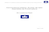 Convocatoria pública: Auxiliar de Ujier Asamblea de Extremadura … · 2017-02-15 · Adaptación en LF realizada por el Servicio de Accesibilidad Cognitiva de Plena inclusión Extremadura