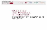 Dossier de Prensa e Internet · Dossier de Prensa e Internet Presentación del Anuario de la Inmigración en España 2013 (ed. 2014)