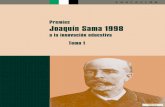 Premios Joaquín Sama 1998 · 2017-11-28 · “Premios a experiencias pedagógicas de Innovación Educativa inspiradas en la pedagogía de Joaquín Sama, defensora de una educación