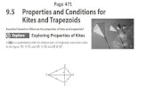 PowerPoint Presentation...2018/08/14  · 9.5 Properties and Conditions for Kites and Trapezoids What are the properties of kites and trapezoids? Essential Question: @ Explore Exploring