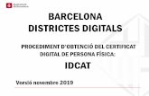 BARCELONA DISTRICTES DIGITALS 2019-12-02آ  Tuits idCAT idCAT @ idCAT Vegeu els videos tutorials de l'idCAT