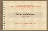 Sin título de diapositivafiles.sld.cu/bmn/files/2014/04/etica-en-bibliotecas.pdf · Código de Ética de laAsociación Cubana de Bibliotecarios. BMN. Servicios y productos dirigidos