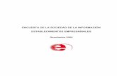 ENCUESTA DE LA SOCIEDAD DE LA INFORMACIÓN … · Estudio de la Sociedad de la Información en Navarra: Establecimientos empresariales – Sept-oct 2004 – 8 Transporte la que destaca