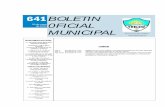 BOLETIN 0FICIAL MUNICIPAL · Que la Ordenanza N° 12200, en su Artículo 11, faculta al Intendente Municipal a realizar la reestructuración de dependen- cias y disponer las reubicaciones