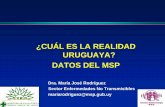 ¿CUÁL ES LA REALIDAD URUGUAYA? DATOS DEL MSPdocumentos.nutriguia.com.uy/8jornada/realidad-uruguaya.pdf · 2009 (%) Infecciosas, maternas, perinatales ….¹ 7.33 5.94 6.84 6.27