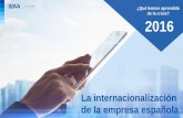 Españ - BBVA Research€¦ · Internacionalización y digitalización de las empresas • Españ Situación La internacionalización ... como sucedió en periodos de expansión anteriores