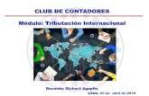CLUB DE CONTADORES Módulo: Tributación Internacional...3 INFORME N. 024-2017-SUNAT/5D0000 Consulta: Se consulta si tal impuesto que es retenido en el exterior(2), con ocasión del
