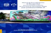 para la actividad académica de la Facultad de …...Manual de Procedimientos de Bioseguridad para la actividad académica de la Facultad de Odontología, UNAM, post-pandemia COVID-19
