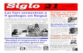 Siglo Siglo21 · 1999-11-30 · Mejía Villegas, solicitó la in-tervención general de todo el sistema de salud del Chocó, luego de adelantar una visita a Quibdó y señalar que