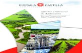 Informe Trimestral de Accionistas - Riopaila Castilla · Sistema para la Certificación en Inocuidad Alimentaria de Planta Riopaila. ... enfriamiento y la reparación de la membrana