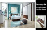 Aprovecha el espacio con estilo y elegancia · 2018-06-01 · Nuestro objetivo: la comodidad de tu familia Aprovecha el espacio con estilo y elegancia Dormitorios KH. Un plus de comodidad