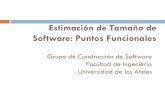 Estimación de Tamaño de Software: Puntos Funcionalesisis2603/... · 2011-01-12 · Puntos de Función Métrica para cuantificar la funcionalidad de un sistema de software tal como
