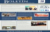oletín - Fundación Universidad Sociedad de la UEx...de la UEx. A través de esta rúbrica, la entidad financiera aportará una cuantía económica de 15 mil ... Boletín Informativo