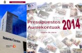 Jornada de rendición de cuentas de presupuestos de 2014€¦ · Jornada de rendición de cuentas de presupuestos de 2014 Author: Ayuntamiento de Ermua Subject: documentación de