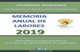 MEMORIA ANUAL DE LABORES MEMORIA ANUAL DE LABORES 2019 PROGRAMA MOSCAMED 2 GUATEMALA Se trabajأ³ en