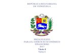 REPÚBLICA BOLIVARIANA DE VENEZUELA€¦ · publicado en Gaceta Oficial de la República Bolivariana de Venezuela N° 39.156 de fecha 13 de abril de 2009, sus esfuerzos estarán destinados