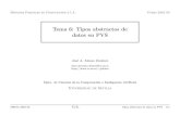 Tema 6: Tipos abstractos de datos en PVSjalonso/cursos/mfcia-02/tema-6.pdf · Generaci´on de teor´ıas x Orden para generar: M-x typecheck x Fichero generado: lista adt.pvs x Teor´ıas