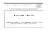ANEXO PO 2, CIENCIA Y TECNOLOGIA PORTADAihacienda.chihuahua.gob.mx/.../ANEXOCIENCIATECNOLOGIA.pdf · 2015-04-01 · ANEXO AL PERIODICO OFICIAL Folleto Anexo Anexo al Periódico Of