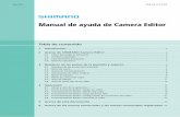 Manual de ayuda de Camera Editor … · Regresar a contenidos 2 1 Introducción 1 Introducción Este manual explica cómo utilizar SHIMANO Camera Editor. Para sacar el máximo provecho