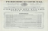 Gobierno del Estado de Oaxaca · PERIODICO OFICIAL OIDOs ESTADO LIBRE Y SOBERANO DE OAXACA Registrado como artículo de segunda clase de fecha 23 de diciembre del año 1921 TOMO LXXXVI