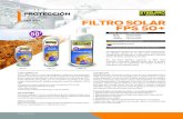 PROTECCIÓN SOLAR FPS 50+ filtro solar fps 50+ · 2018-09-10 · 00/ Protección Solar filtro solar fps 50+ PROTECCIÓN SOLAR FPS 50+ 60 ml 120 ml 1.000 ml FILTRO SOLAR STEELPRO UVX
