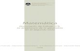 Matemática - Buenos Aires€¦ · Matemática Documento de trabajo nº5. La enseñanza de la geometría en el segundo ciclo ... gradual y progresiva de la Educación General Básica