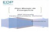 EDP University – Saber es Poderedpuniversity.edu/wp-content/uploads/20191021154104960.pdf · 2019-10-21 · Anejo -11 Claves de Emergencia Vigentes TIPO EMERGENCIA FUEGO BOMBA PRIMEROS
