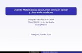 Usando Matemáticas para luchar contra el cáncer y otras ...ttm.unizar.es/2018-19/EFC_Presentation.pdf · Preliminares Conceptos fundamentales PALABRAS CLAVE Ecuaciones diferenciales