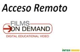Acceso Remoto - arecibo.inter.eduAcceso Remoto. Es una plataforma que ofrece acceso a videos educativos de la compañía Infobase. Contiene sobre 15,500 títulos divididos en 77,000