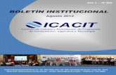 BOLETÍN INSTITUCIONAL - icacit · 2013-06-27 · BOLETIN INSTITUCIONAL El Instituto de Calidad y Acreditación de Programas de Computación, Ingeniería y Tecnología - ICACIT, a