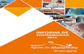 INFORME DE SOSTENIBILIDAD DE AGUAS DE MALAMBO MAYO¡gina web... · 2017-05-18 · 05 Parámetros de la memoria Aguas de Malambo S.A E.S.P, ha definido una periodicidad anual para