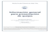 Información general para presentación de quejas · Distrito Escolar Primario de Chula Vista Información general para presentación de quejas Mesa Directiva de Educación Leslie