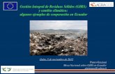 Gestión Integral de Residuos Sólidos (GIRS) y cambio ... · sobre cambio climático Esta permitirá conocer el INGEI y la cantidad detallada de las emisiones producidas en el País