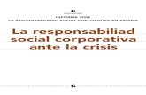 La responsabiliad social corporativa ante la crisis Esther Trujillo,Vicepresidenta del Gabinete Institucional