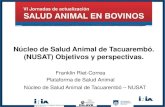 Núcleo de Salud Animal de Tacuarembó. (NUSAT) Objetivos y ...ºblicos/INIA Tacuarembó... · 8) Tener un sistema nacional de salud animal que realice las tareas de investigación,