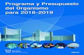 Programa y Presupuesto del Organismo para 2018-2019 · el presupuesto ordinario para 2018); La seguridad nuclear tecnológica y física — con un aumento del 1,3 % respecto de 2017