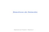 Reactivos de flotación - OpenCourseWare UPCT · PDF file REACTIVOS COLECTORES MOD/F/CADORES ESPUMANTES . AGI-JA AIRE SÓLIDO AGI-JA AIRE SÓLIDO Definición del ångu/o de contacto