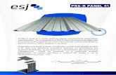 PRE-R PANEL 41 - esj.mx · Las propiedades de la lámina PRE-R PANEL 41 fabricada por Esj han sido determinadas de acuerdo a las especiﬁcaciones del “American Iron Steel Institute”