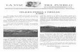 LA VOZ DEL PUEBLO - pviscm.es FERIA 2005... · Plataforma Vecinal Independiente de Santa Cruz de Mudela PVISCM / Especial Feria - 05/Gratuito FELICES FERIAS Y FIESTAS 2.005 Ese suele