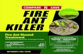 fire ant killer - raganandmassey.com … · Tratamiento de los Monticulos de Hormigas de Fuego. PRECAUTIONARY STATEMENTS HAZARDS TO HUMANS AND DOMESTIC ANIMALS CAUTION – PRECAUCIÓN