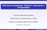 Polinomios Ortogonales 'Clásicos'. Operadores y Ortogonalidadiuma.unizar.es/sites/default/files/Marcellan-Orthonet... · 2020. 7. 6. · Mis artículos favoritos. L. Vigil, On orthogonal