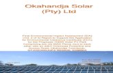 Okahandja Solar (Pty) Ltdeia.met.gov.na/screening/1736_vol_2_of_3_final_eia... · EIA Report Vol. 2 of 3 i Okahandja 10MW Solar PV Park-Jul 2017 P.O. Box 86528 Eros Windhoek JULY