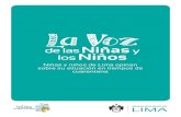 Niñas y niños de Lima opinan sobre su situación en tiempos ... · en colaboración con la Red Lima de La Ciudad de las Niñas y los Niños. 4 5 LOGO INSTITUCIONAL Luego de que