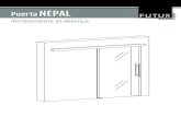 Instrucciones montaje puerta Nepal · 2 _INSTRUCCIONES DE MONTAJE NOTA IMPORTANTE_ LIMPIEZA DE LA PUERTA H O + JABÓN Limpie su puerta siempre con jabones neutros y agua. Otro tipo