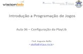 Introdução a Programação de Jogosbaffasoft.com.br/site/wp-content/uploads/2015/05/...Aula 06 –Configuração da PlayLib Introdução a Programação de Jogos Prof. Augusto Baffa