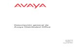 Overview of Avaya Distributed Office · 2007. 6. 15. · PSTN Ubicación de empresa principal Distributed Office SIP, H.323 y analógico teléfonos, fax i40 Teléfono Distributed