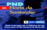 PND en Norte de Santander - centrodemocratico.com · Colombia Rural” en Norte de Santander. 25. habrá un fortalecimiento de la zona franca de Cúcuta. Con el PND 26. Fuentes y